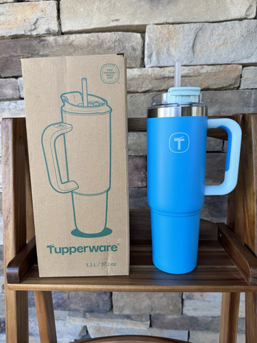 Tupperware steel cup with - steel,