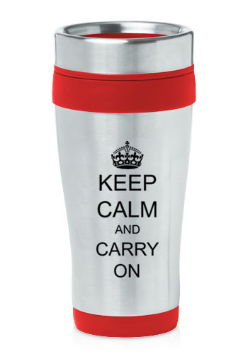 Stainless steel insulated - stainless, 16oz
