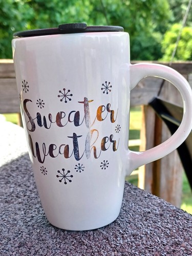 Coffee mug with - with, lid